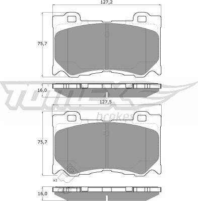 TOMEX brakes TX 19-38 - Kit de plaquettes de frein, frein à disque cwaw.fr