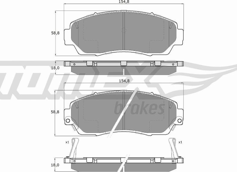 TOMEX brakes TX 19-33 - Kit de plaquettes de frein, frein à disque cwaw.fr