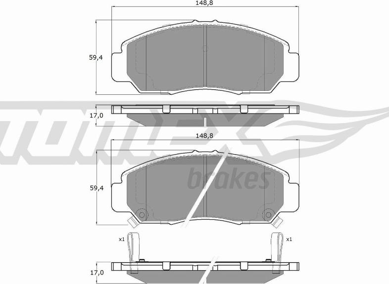 TOMEX brakes TX 19-32 - Kit de plaquettes de frein, frein à disque cwaw.fr