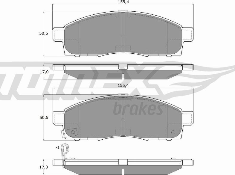 TOMEX brakes TX 19-37 - Kit de plaquettes de frein, frein à disque cwaw.fr