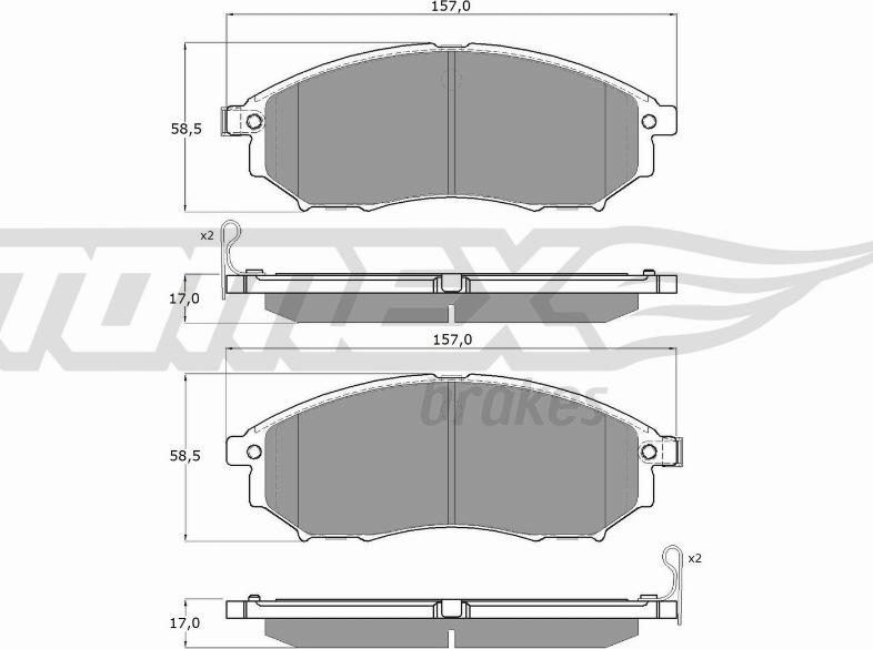 TOMEX brakes TX 19-27 - Kit de plaquettes de frein, frein à disque cwaw.fr