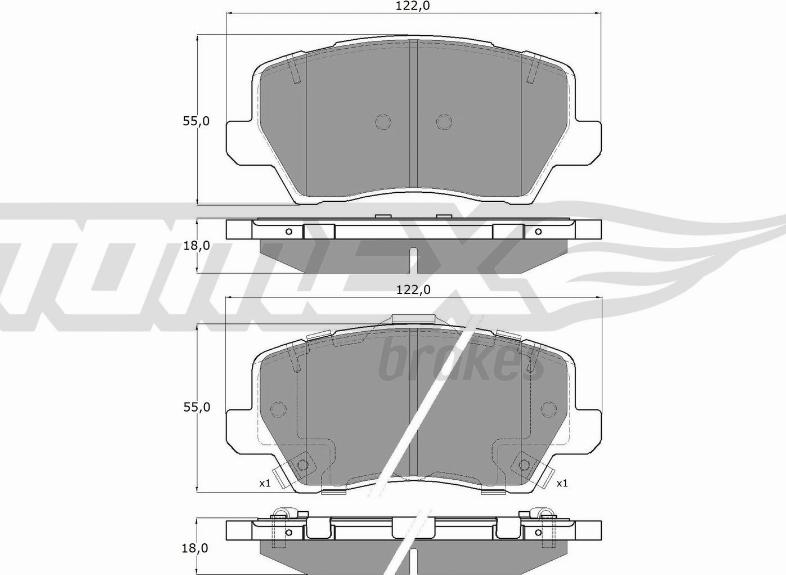 TOMEX brakes TX 19-75 - Kit de plaquettes de frein, frein à disque cwaw.fr