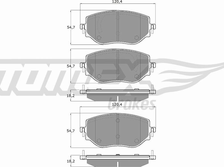 TOMEX brakes TX 19-76 - Kit de plaquettes de frein, frein à disque cwaw.fr