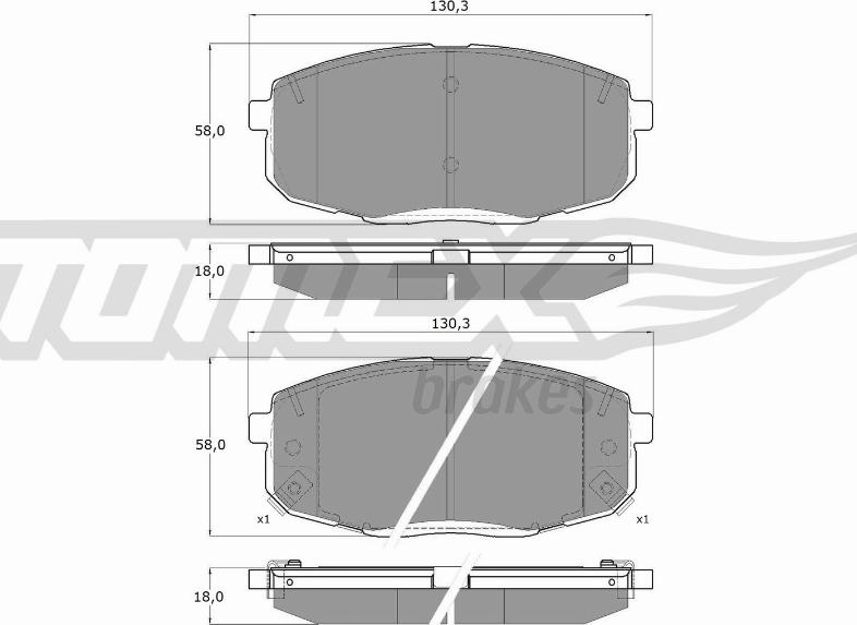 TOMEX brakes TX 14-991 - Kit de plaquettes de frein, frein à disque cwaw.fr