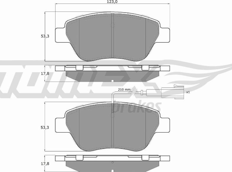 TOMEX brakes TX 14-44 - Kit de plaquettes de frein, frein à disque cwaw.fr