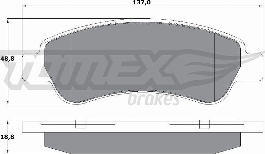 TOMEX brakes TX 14-411 - Kit de plaquettes de frein, frein à disque cwaw.fr