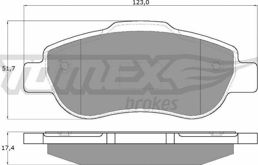 TOMEX brakes TX 14-43 - Kit de plaquettes de frein, frein à disque cwaw.fr