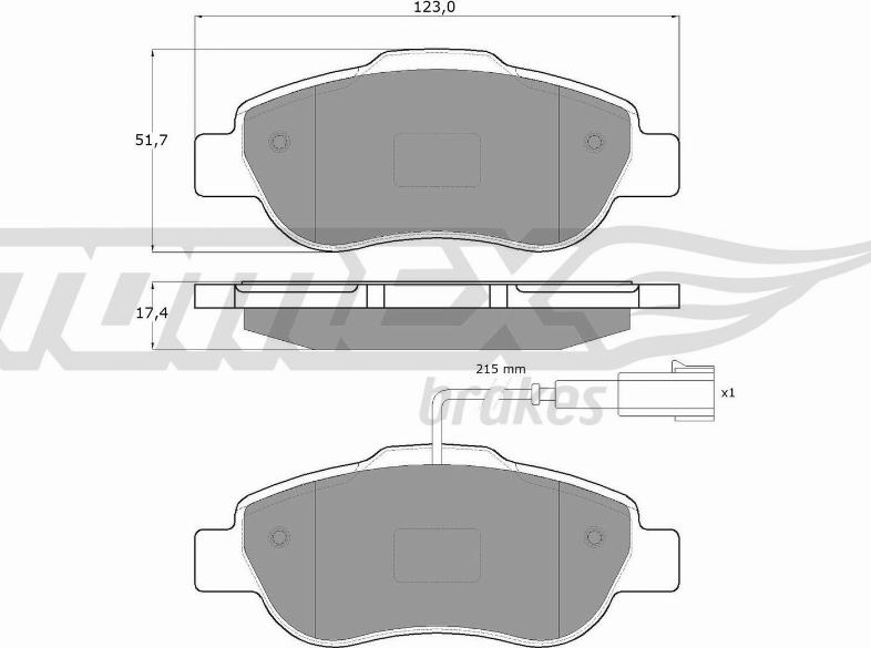 TOMEX brakes TX 14-42 - Kit de plaquettes de frein, frein à disque cwaw.fr