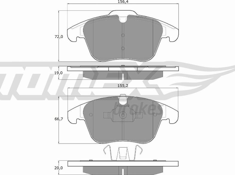 TOMEX brakes TX 14-47 - Kit de plaquettes de frein, frein à disque cwaw.fr