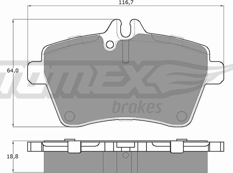 TOMEX brakes TX 14-56 - Kit de plaquettes de frein, frein à disque cwaw.fr