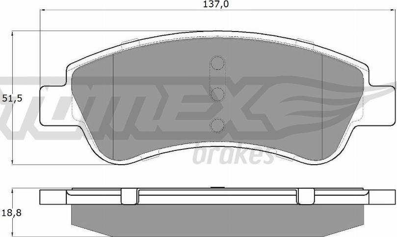 TOMEX brakes TX 14-64 - Kit de plaquettes de frein, frein à disque cwaw.fr