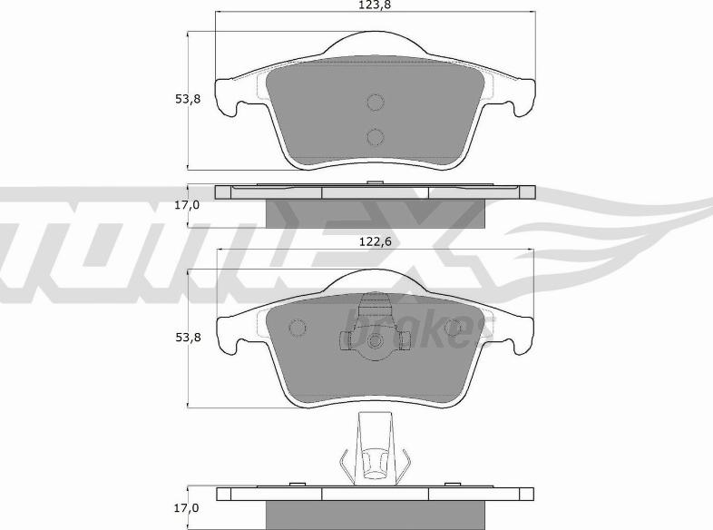 TOMEX brakes TX 14-05 - Kit de plaquettes de frein, frein à disque cwaw.fr