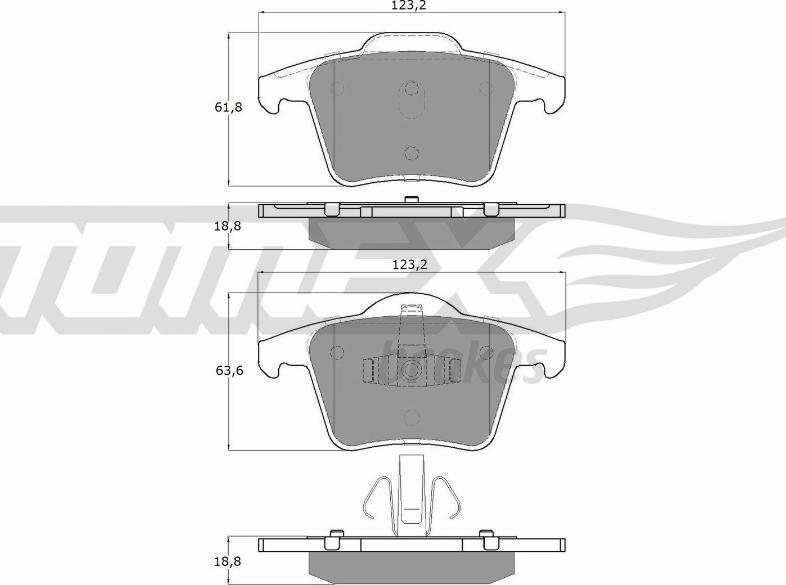 TOMEX brakes TX 14-07 - Kit de plaquettes de frein, frein à disque cwaw.fr