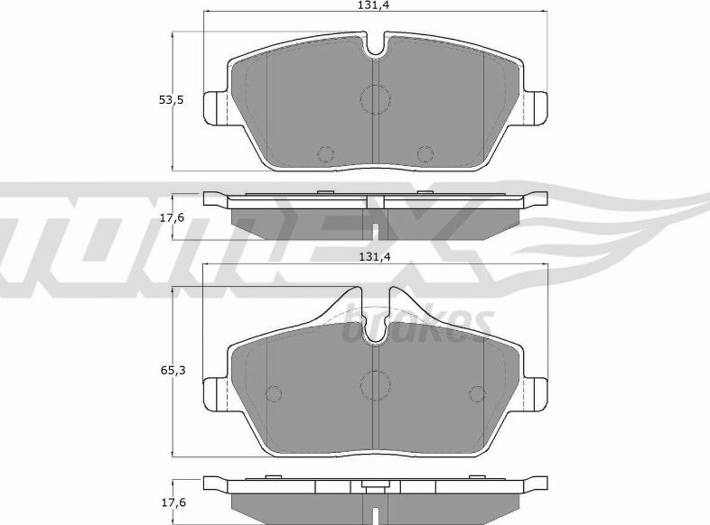 TOMEX brakes TX 14-33 - Kit de plaquettes de frein, frein à disque cwaw.fr