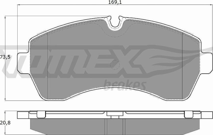 TOMEX brakes TX 14-24 - Kit de plaquettes de frein, frein à disque cwaw.fr