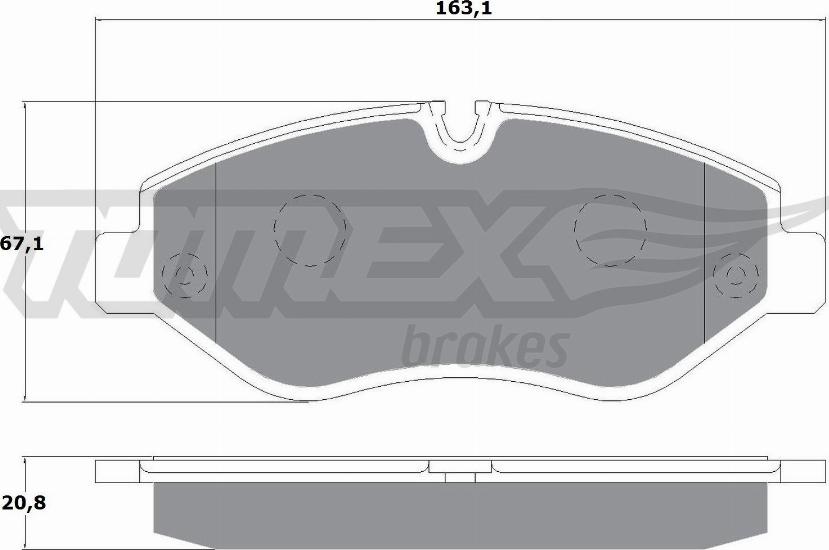 TOMEX brakes TX 14-25 - Kit de plaquettes de frein, frein à disque cwaw.fr