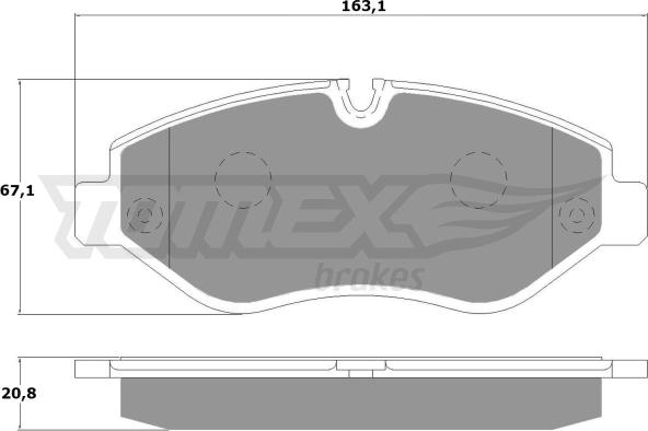 TOMEX brakes TX 14-25 - Kit de plaquettes de frein, frein à disque cwaw.fr