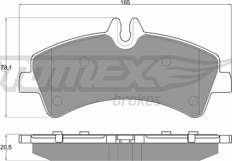 TOMEX brakes TX 14-26 - Kit de plaquettes de frein, frein à disque cwaw.fr