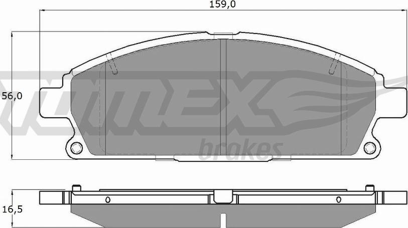 TOMEX brakes TX 14-201 - Kit de plaquettes de frein, frein à disque cwaw.fr