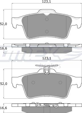 TOMEX brakes TX 14-28 - Kit de plaquettes de frein, frein à disque cwaw.fr