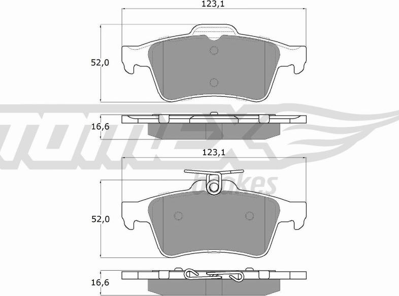 TOMEX brakes TX 14-28 - Kit de plaquettes de frein, frein à disque cwaw.fr