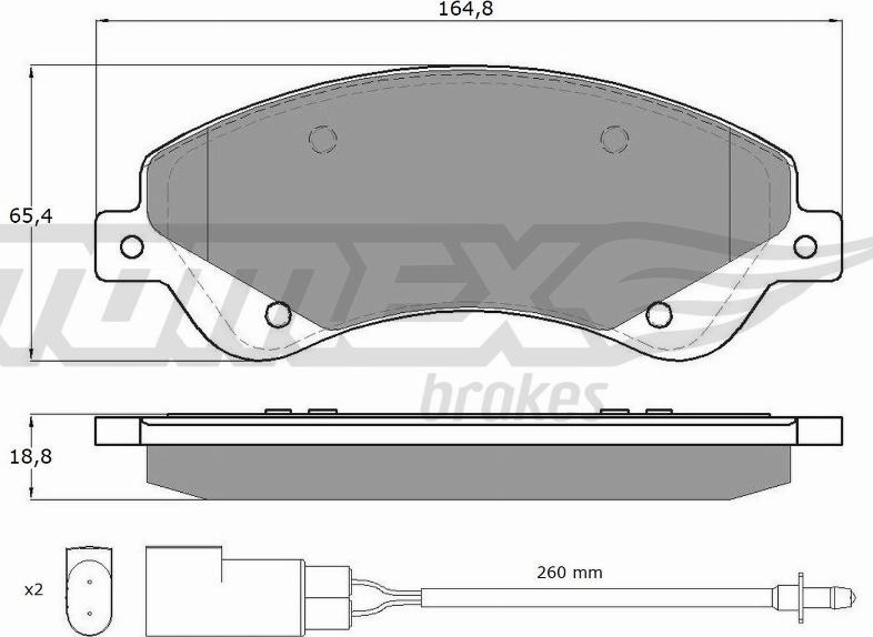 TOMEX brakes TX 14-79 - Kit de plaquettes de frein, frein à disque cwaw.fr