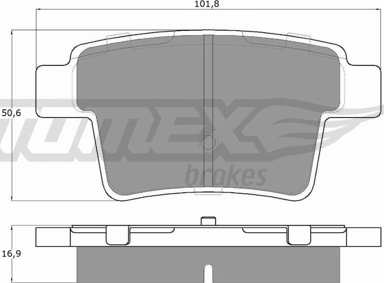 TOMEX brakes TX 14-74 - Kit de plaquettes de frein, frein à disque cwaw.fr