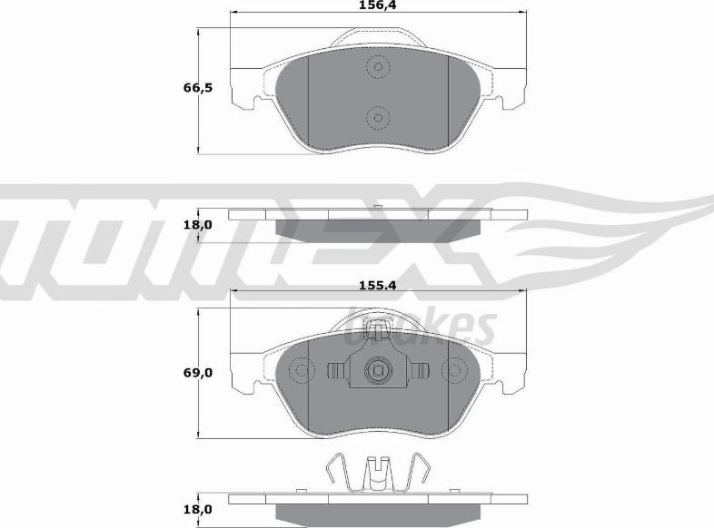 TOMEX brakes TX 14-71 - Kit de plaquettes de frein, frein à disque cwaw.fr