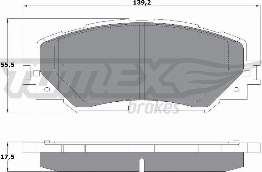 TOMEX brakes TX 14-72 - Kit de plaquettes de frein, frein à disque cwaw.fr