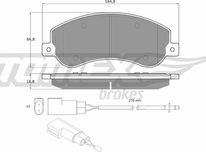 TOMEX brakes TX 14-77 - Kit de plaquettes de frein, frein à disque cwaw.fr