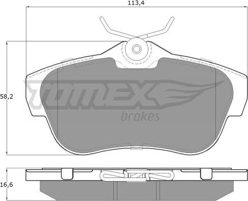 TOMEX brakes TX 15-94 - Kit de plaquettes de frein, frein à disque cwaw.fr