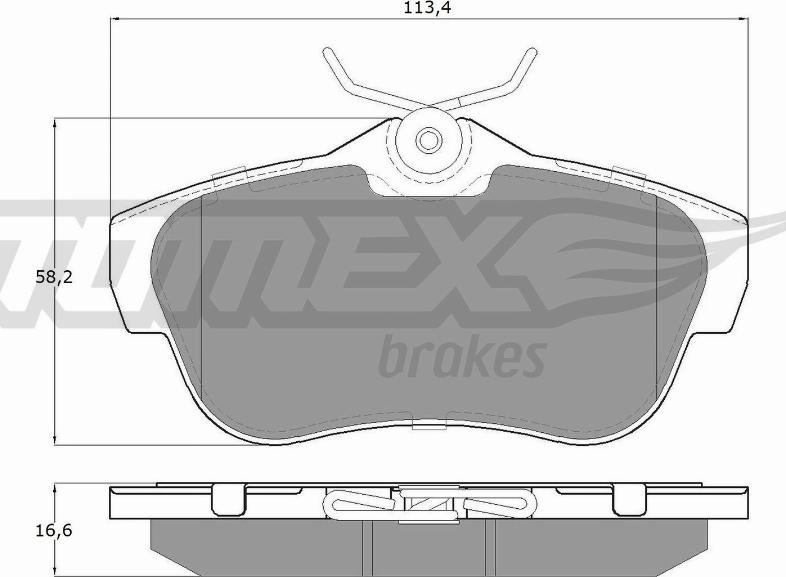 TOMEX brakes TX 15-94 - Kit de plaquettes de frein, frein à disque cwaw.fr