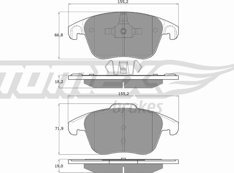 TOMEX brakes TX 15-93 - Kit de plaquettes de frein, frein à disque cwaw.fr