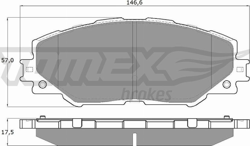 TOMEX brakes TX 15-41 - Kit de plaquettes de frein, frein à disque cwaw.fr