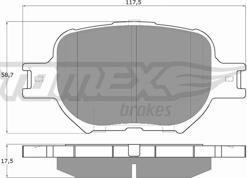 TOMEX brakes TX 15-62 - Kit de plaquettes de frein, frein à disque cwaw.fr