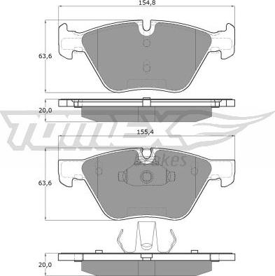 TOMEX brakes TX 15-09 - Kit de plaquettes de frein, frein à disque cwaw.fr