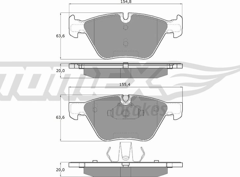 TOMEX brakes TX 15-09 - Kit de plaquettes de frein, frein à disque cwaw.fr