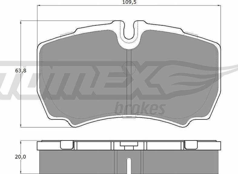 TOMEX brakes TX 15-11 - Kit de plaquettes de frein, frein à disque cwaw.fr