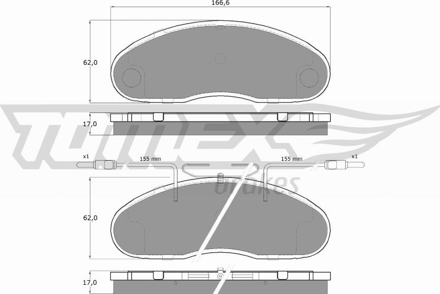 TOMEX brakes TX 15-18 - Kit de plaquettes de frein, frein à disque cwaw.fr