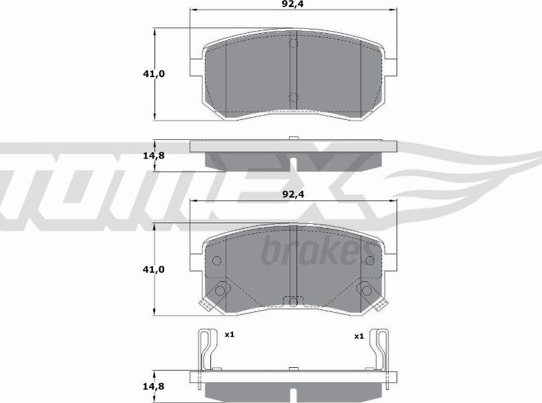 TOMEX brakes TX 15-80 - Kit de plaquettes de frein, frein à disque cwaw.fr