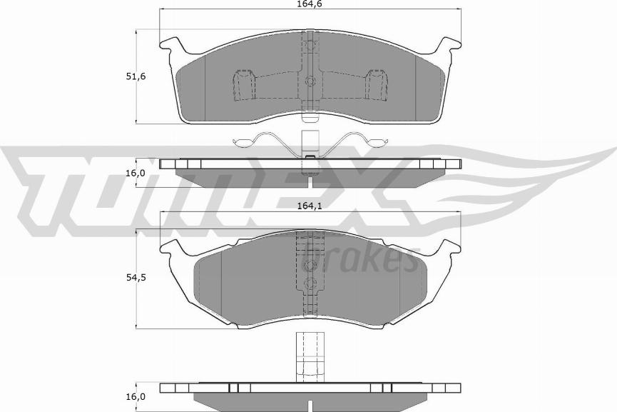 TOMEX brakes TX 15-34 - Kit de plaquettes de frein, frein à disque cwaw.fr