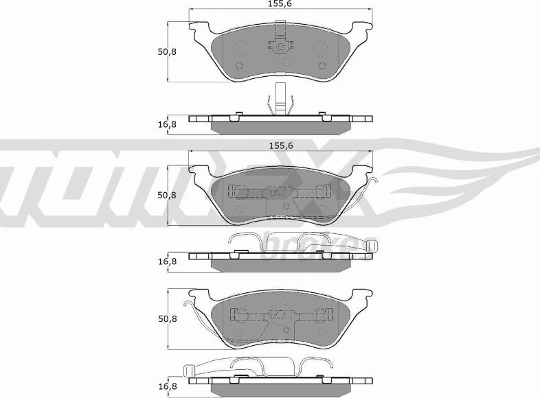 TOMEX brakes TX 15-31 - Kit de plaquettes de frein, frein à disque cwaw.fr