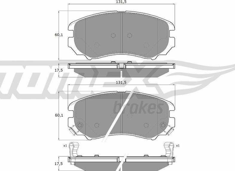 TOMEX brakes TX 15-29 - Kit de plaquettes de frein, frein à disque cwaw.fr