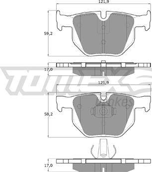 TOMEX brakes TX 15-24 - Kit de plaquettes de frein, frein à disque cwaw.fr