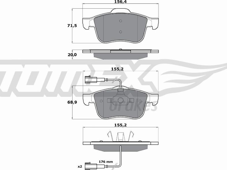 TOMEX brakes TX 15-25 - Kit de plaquettes de frein, frein à disque cwaw.fr