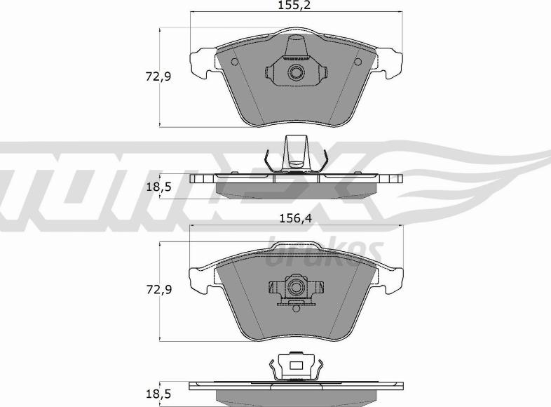 TOMEX brakes TX 15-26 - Kit de plaquettes de frein, frein à disque cwaw.fr