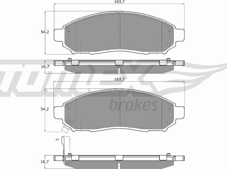 TOMEX brakes TX 15-28 - Kit de plaquettes de frein, frein à disque cwaw.fr