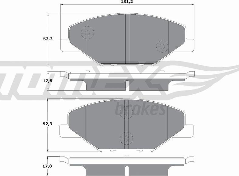 TOMEX brakes TX 16-98 - Kit de plaquettes de frein, frein à disque cwaw.fr