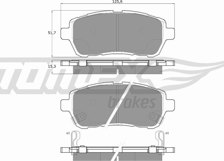 TOMEX brakes TX 16-47 - Kit de plaquettes de frein, frein à disque cwaw.fr