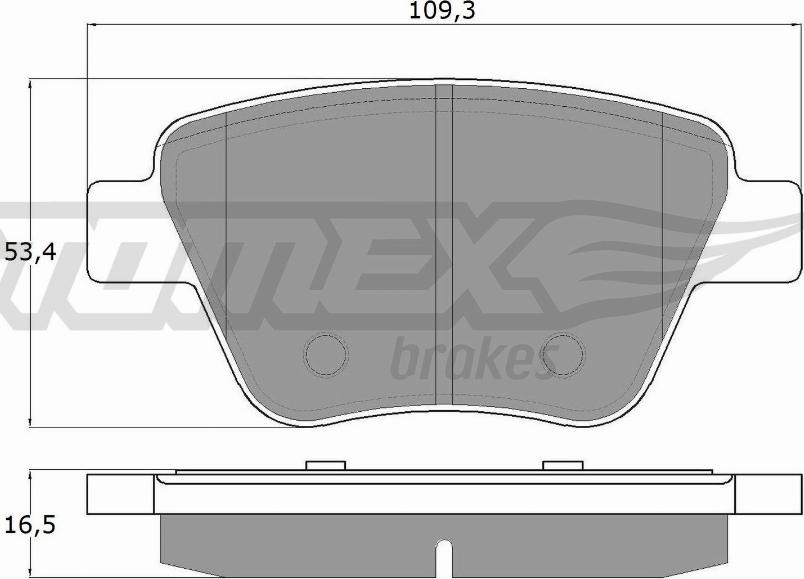 TOMEX brakes TX 16-59 - Kit de plaquettes de frein, frein à disque cwaw.fr